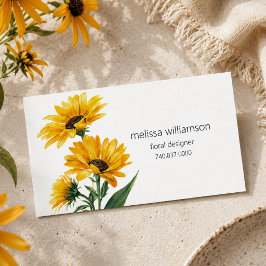 Tarjeta De Visita Floral Minimalista
