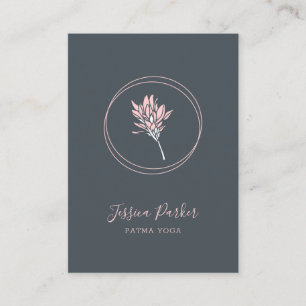 Tarjeta de visita floral moderna