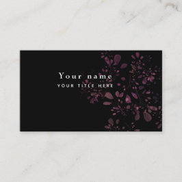 Tarjeta De Visita Floral moderna