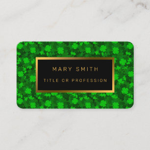 Tarjeta De Visita Floral moderna de cuatro hojas