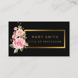 Tarjeta De Visita Floral moderna de lujo Añadir tu texto