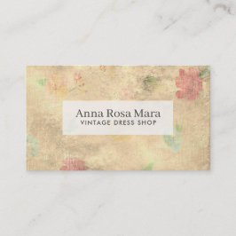 Tarjeta De Visita Floral moderno del Victorian del Grunge del