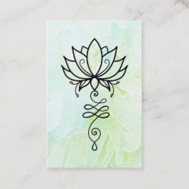 Tarjeta De Visita *~* Floral Nirvana Sagrada Geometría Yoga Lotus