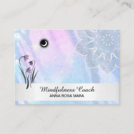 Tarjeta De Visita *~* Floral Pastel Luna Lacey Mandala Relieve metal