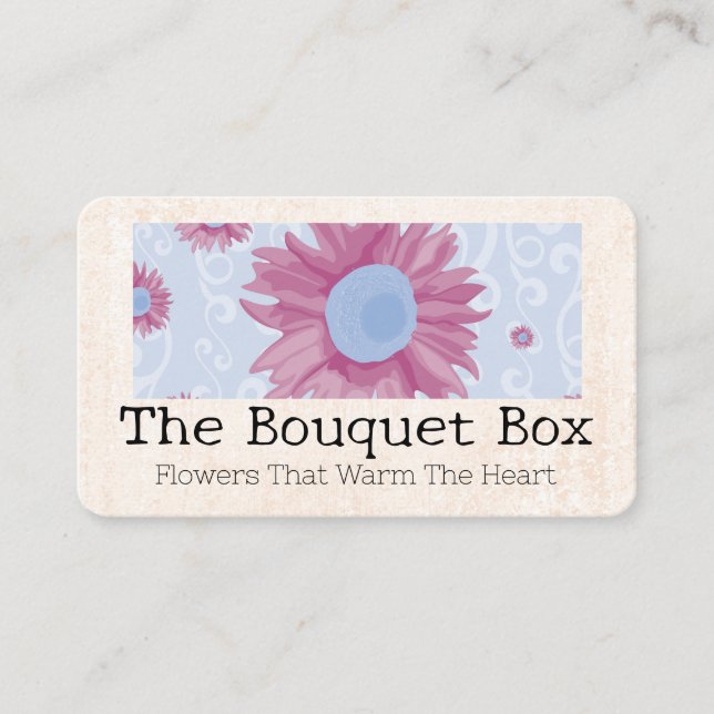 Tarjeta De Visita Floral Pattern Graphics (Anverso)