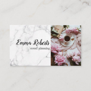 Tarjeta de visita floral púrpura de Rosa Garden