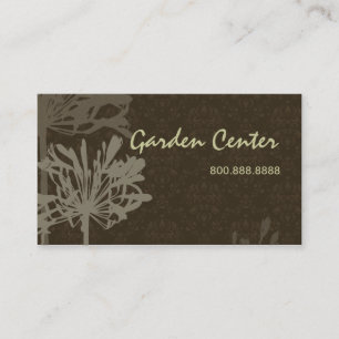 Tarjeta de visita floral retro