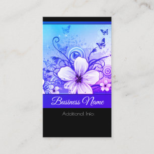 Tarjeta de visita floral vibrante 2