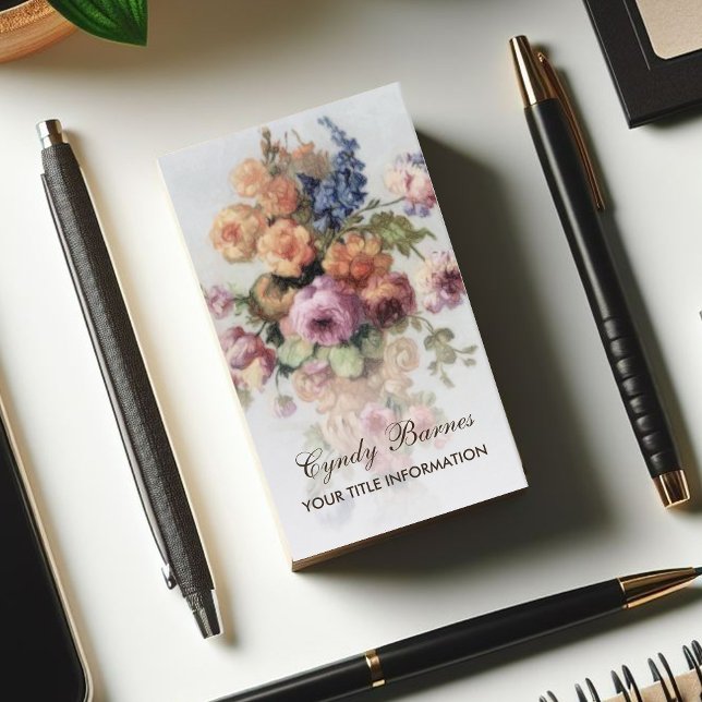 Tarjeta de visita floral vintage (Subido por el creador)