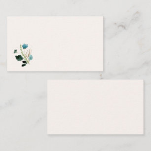 Tarjeta de visita Floral Watercolor