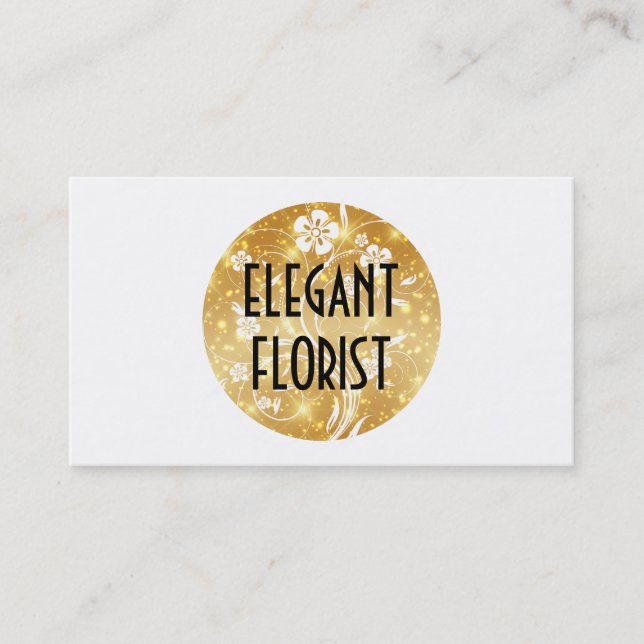 Tarjeta De Visita Floral y espuma (Anverso)