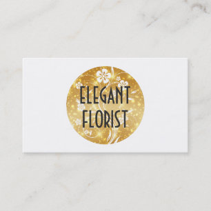 Tarjeta De Visita Floral y espuma (gris)