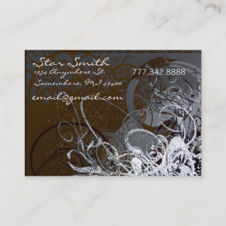 Tarjeta De Visita Florals Chcolate y Smorly