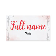 Tarjeta de visita florecer