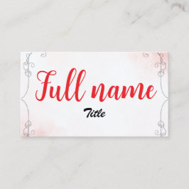 Tarjeta de visita florecer