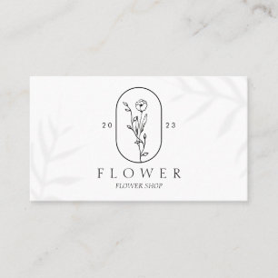 Tarjeta De Visita Florecer y Prosperar: Diseño Floral de Arte Fino