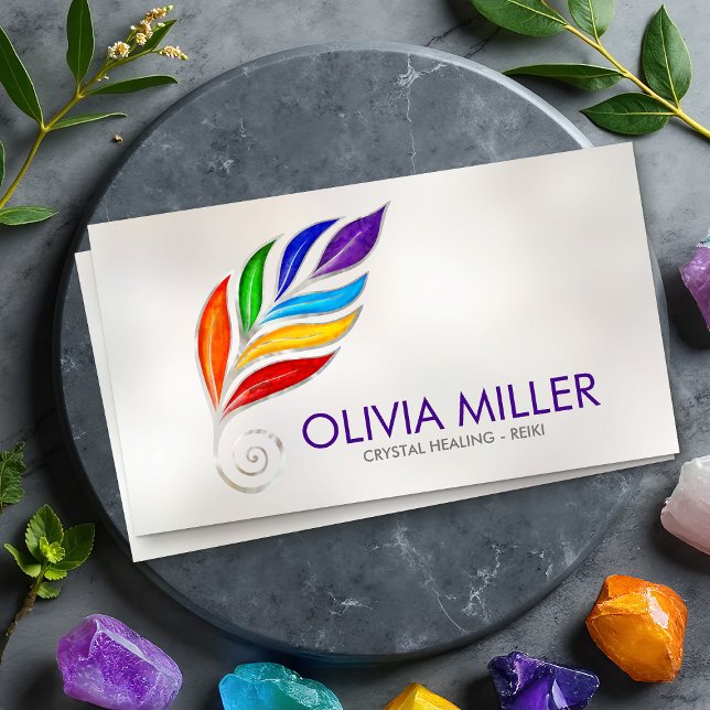 Tarjeta De Visita Florecimiento de la rama del árbol Chakras (Subido por el creador)