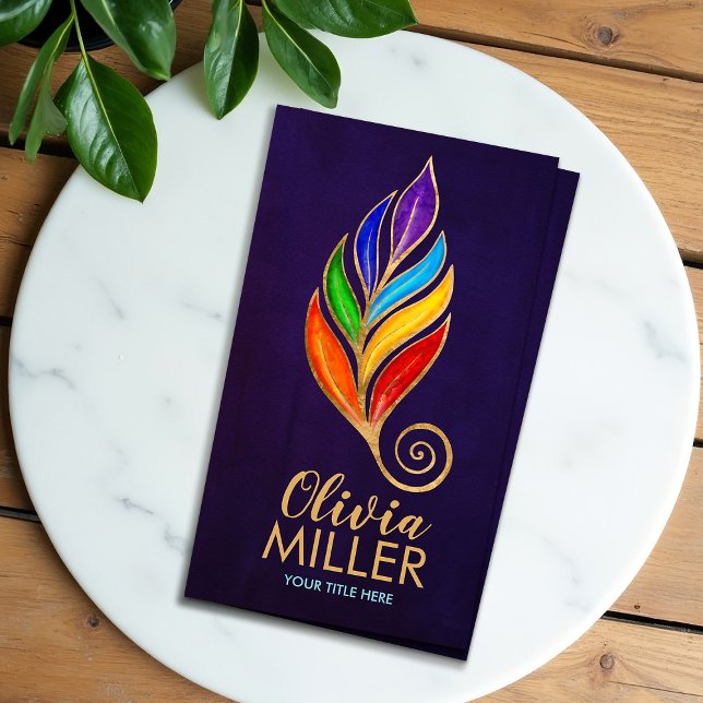 Tarjeta De Visita Florecimiento de la rama del árbol Chakras (Subido por el creador)