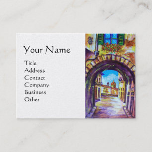 Tarjeta De Visita FLORENCIA ANTIGUA ALLEY VISTA IGLESIA CESTELLO Bla