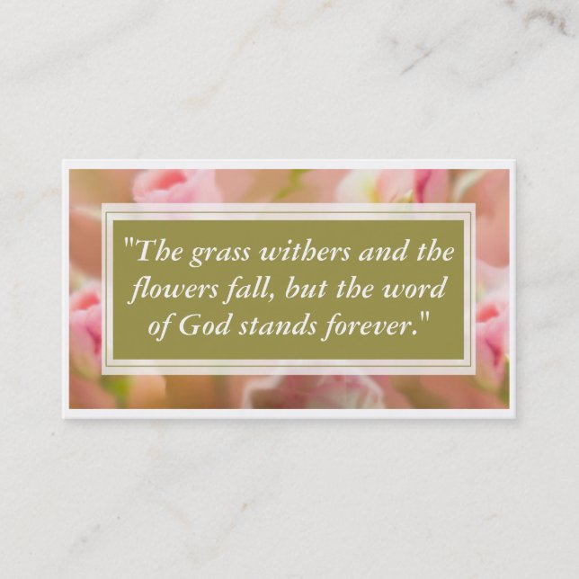 Tarjeta De Visita Flores (Anverso)