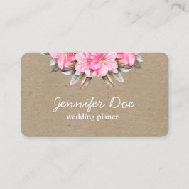 Tarjeta De Visita Flores acuáticas kraft Business Card