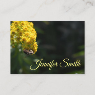Tarjeta De Visita Flores amarillas fotografía de la naturaleza de Be