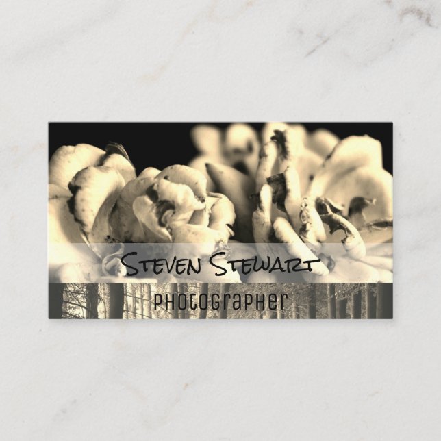 Tarjeta De Visita Flores | Árboles | Fotografía exterior (Anverso)