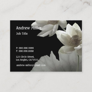 Tarjeta De Visita Flores artísticos de Lotus