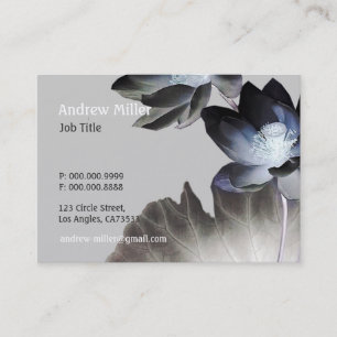 Tarjeta De Visita Flores artísticos de Lotus