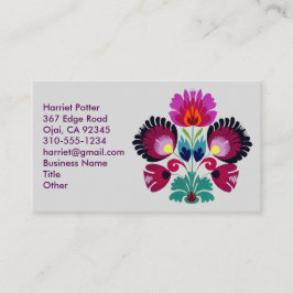 Tarjeta De Visita Flores bohemias de burro