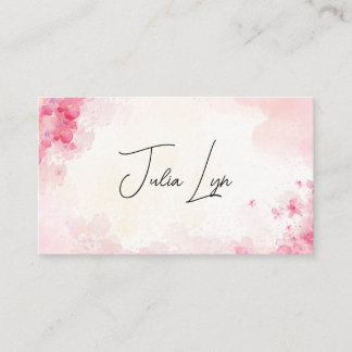Tarjeta De Visita Flores Bonitas de Rosa