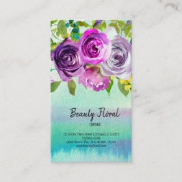 Tarjeta De Visita Flores Bouquet Florist