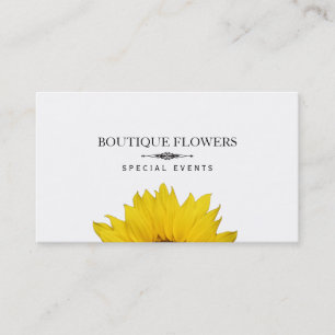 Tarjeta De Visita Flores Boutique   Flores solares, simples