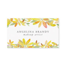 Flores de acuarela amarilla femeninas