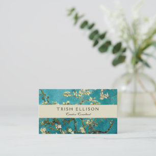 Tarjeta De Visita Flores de almendro de Van Gogh Clasicismo Impresio