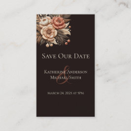 Tarjeta De Visita Flores de bodas occidentales en el país