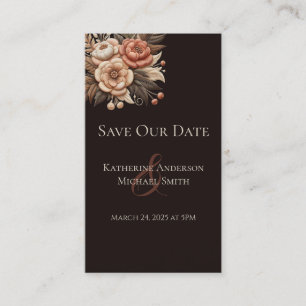 Tarjeta De Visita Flores de bodas occidentales en el país