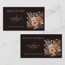 Tarjeta De Visita Flores de bodas occidentales en el país