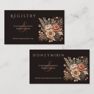 Tarjeta De Visita Flores de bodas occidentales en el país