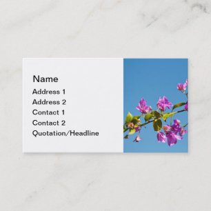 Tarjeta De Visita Flores de Buganvilla