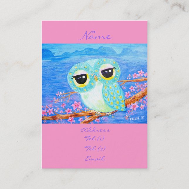 Tarjeta De Visita Flores de cerezo (Anverso)