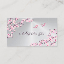 Flores de cerezo Plata rosa