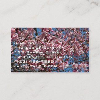 Tarjeta De Visita Flores de cerezo y flor de Blue Sky Spring