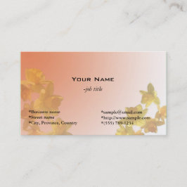 Tarjeta De Visita flores de daffodil amarillas en fondo amarillo cla