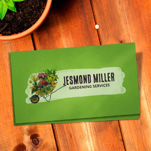 Tarjeta De Visita Flores de flecha de ruedas - Arte de servicios de