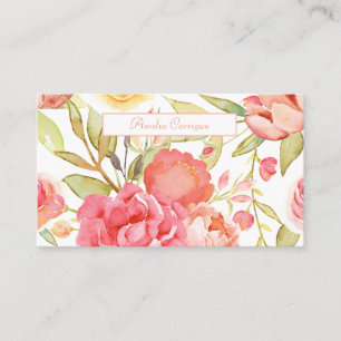 Tarjeta De Visita Flores de jardín acuáticas