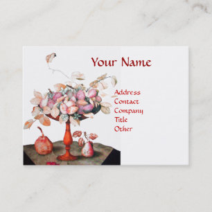 TARJETA DE VISITA FLORES DE JASMINE DE FRUTAS DE TEMPORADA, DEJA MON