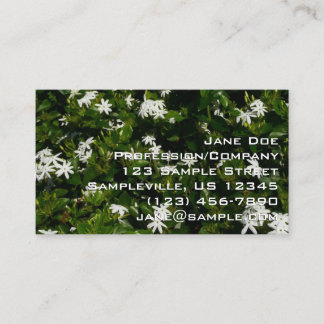 Tarjeta De Visita Flores de jazmín floral botánico tropical