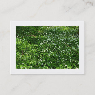 Tarjeta De Visita Flores de madera (bordeadas)