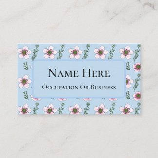 Tarjeta De Visita Flores de Manuka